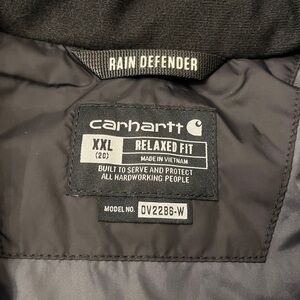 Carhartt woman Black Rain Defender Jacket vest